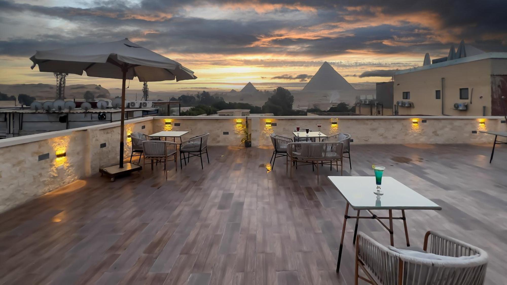 Giza Pyramids Inn Kafret el-Gabal Kültér fotó